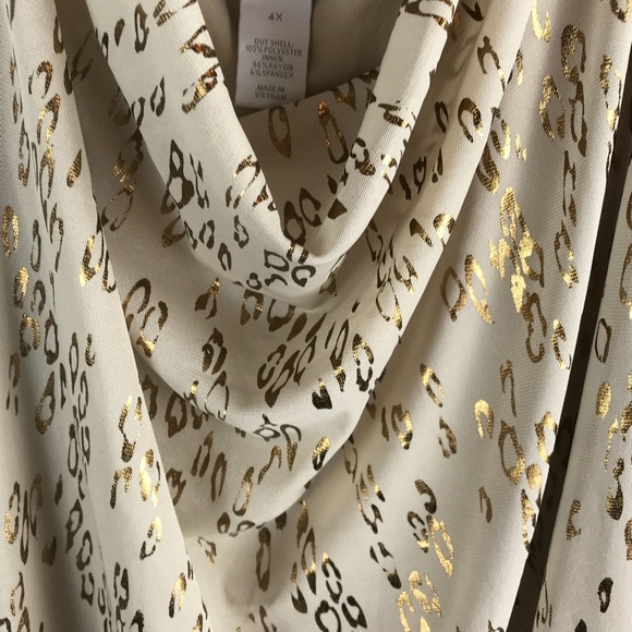 Plus Size Cheetah Print Blouse, Lane Bryant, 4X - Picture 3 of 7